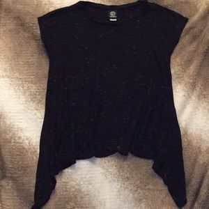 Bobeau Black Waterfall Top